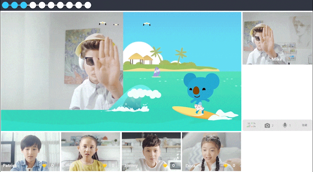 Qkids live lesson example